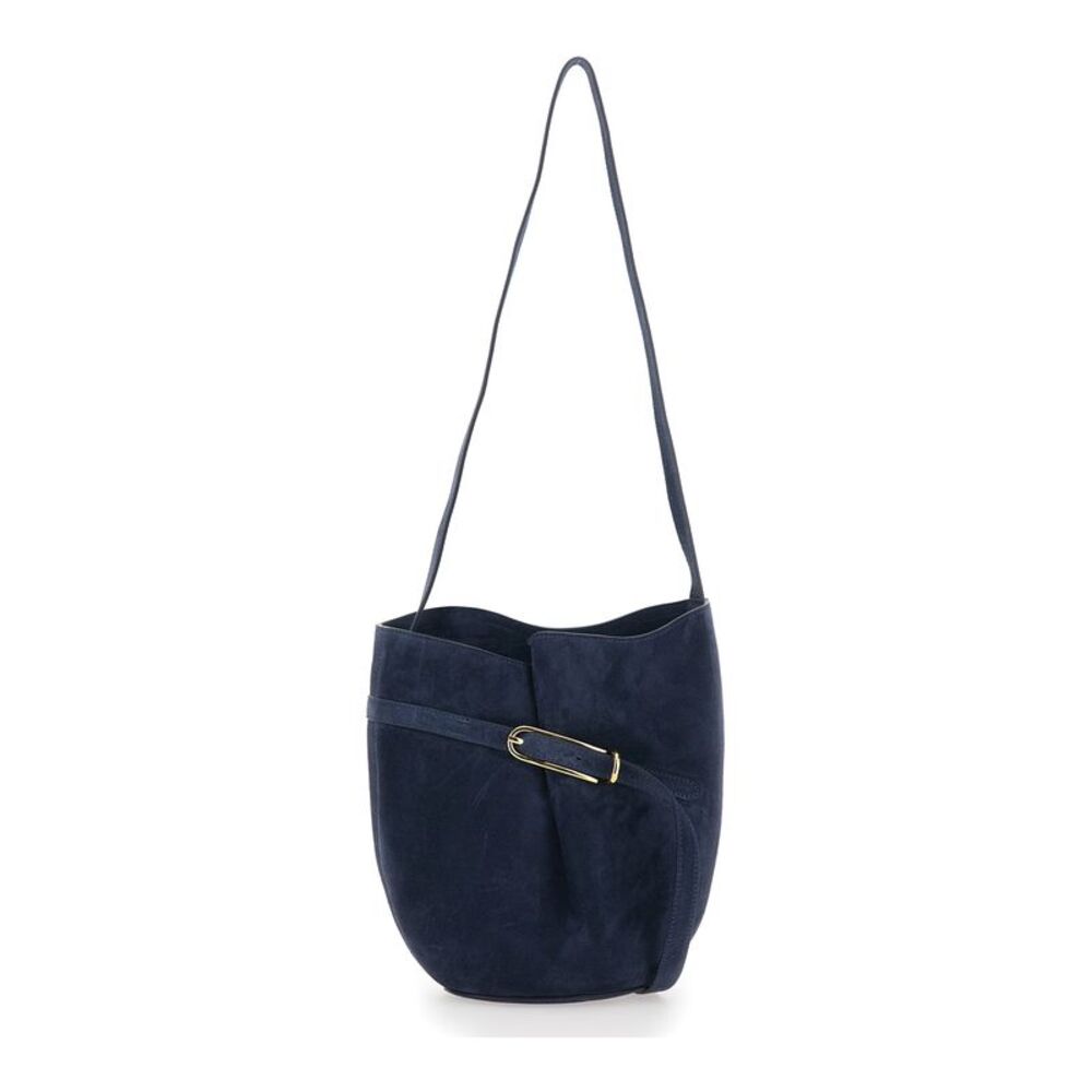 Liffner Women Crossbody Bag Blue With Leather Belt